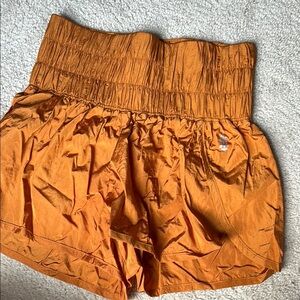 FP Movement by Free People High Waist Orange Shorts